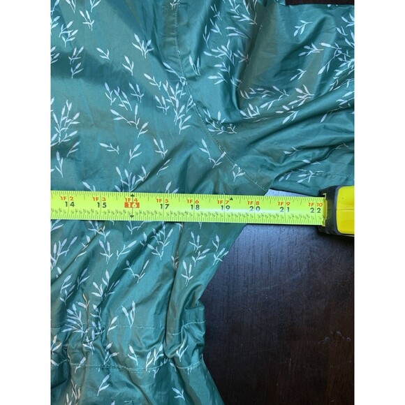 JOULES Right As Rain Jacket Size 8 Green Ditsy Waterproof Coat Hooded - Picture 10 of 15